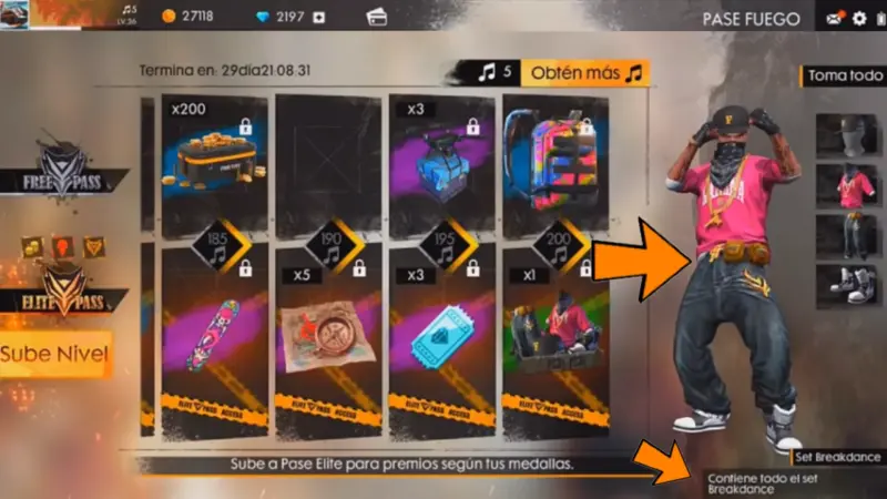 ▶︎ TOP 10 de los PASES ELITE Más VETERANOS y CODICIADOS en FREE FIRE 3 Pase Elite Hip Hop Free Fire, Temporada 2 Free Fire