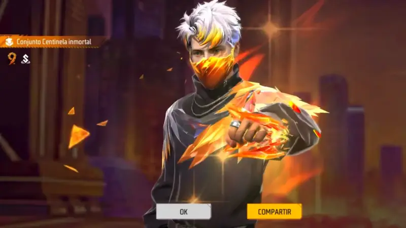 TODOS los PREMIOS del 9.° ANIVERSARIO de FREE FIRE: Fechas, Agenda y Nuevos Modos 3 Conjunto centinela inmortal, skin free fire, skin, free fire skins