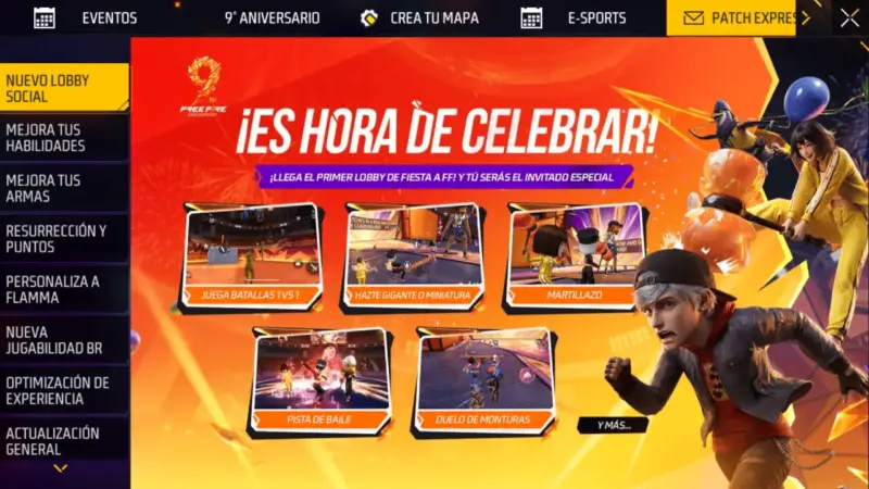 TODOS los PREMIOS del 9.° ANIVERSARIO de FREE FIRE: Fechas, Agenda y Nuevos Modos 4 ANIVERSARIO de FREE FIRE 2026, free fire actualización, skins, games