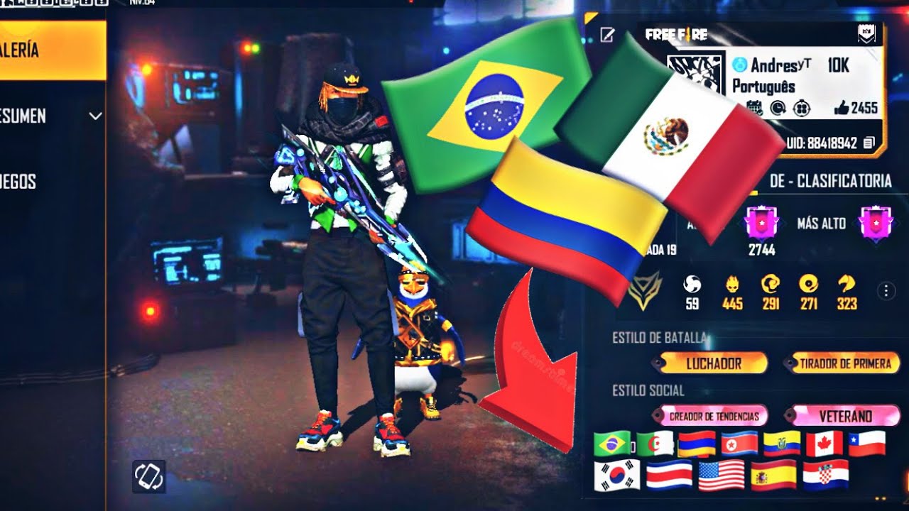 Códigos de bandera para Free Fire 2024 🇵🇪[FUNCIONA] 💥