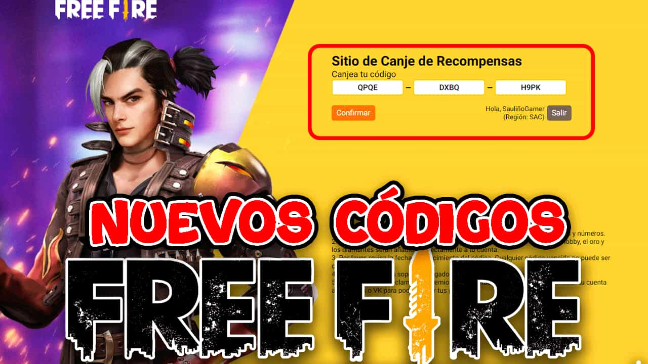 Códigos Free Fire 2023 🎁 / Actualizada