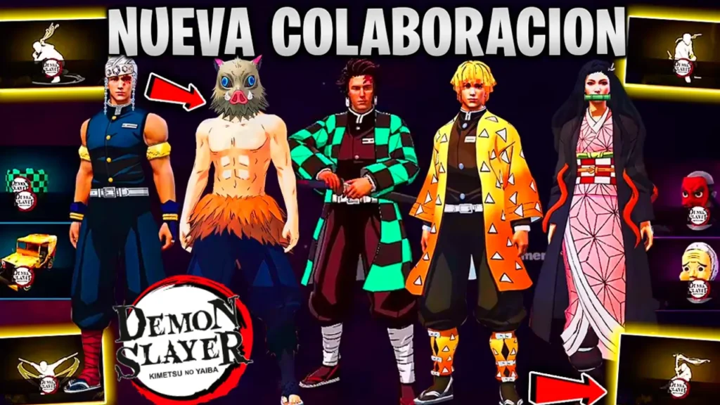 Como se CONSIGUE todas las Skins de DEMON SLAYER en FREE FIRE 2024