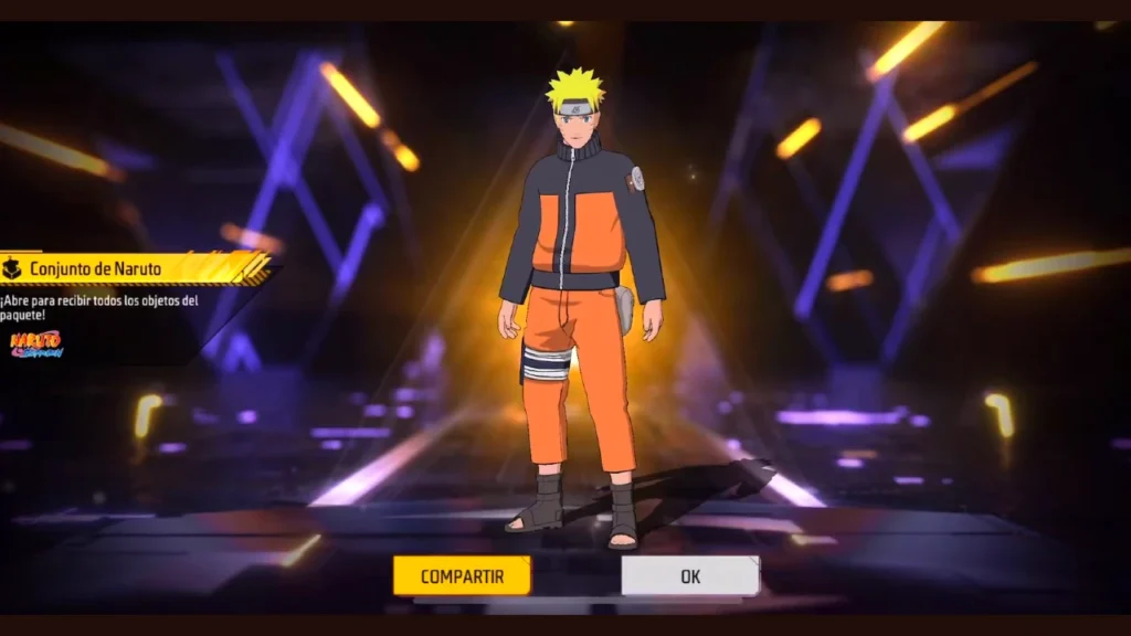 ASI SE CONSIGUE LA SKIN DE NARUTO DE LA COLABORACION CON FREE FIRE