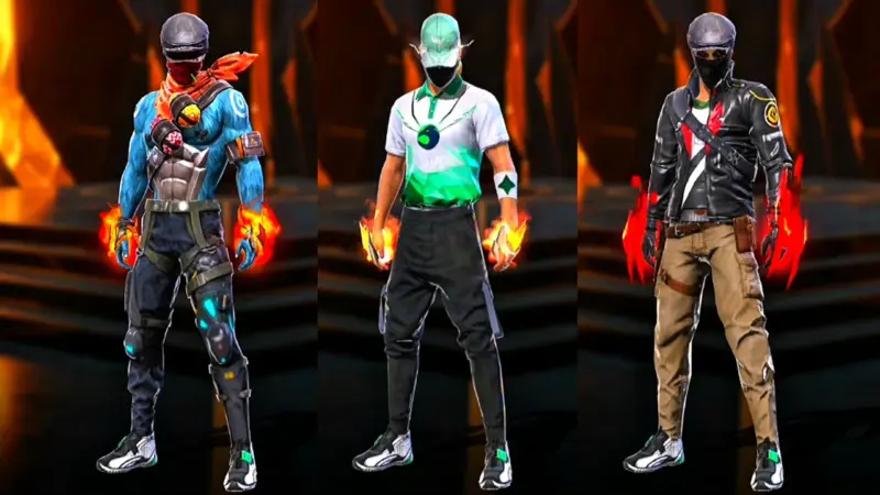 top combinaciones de oufits para free fire, skins epicas free fire