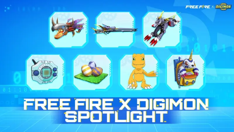 Así podrás CONSEGUIR la NUEVA colaboración de FREE FIRE x DIGIMON ADVENTURE